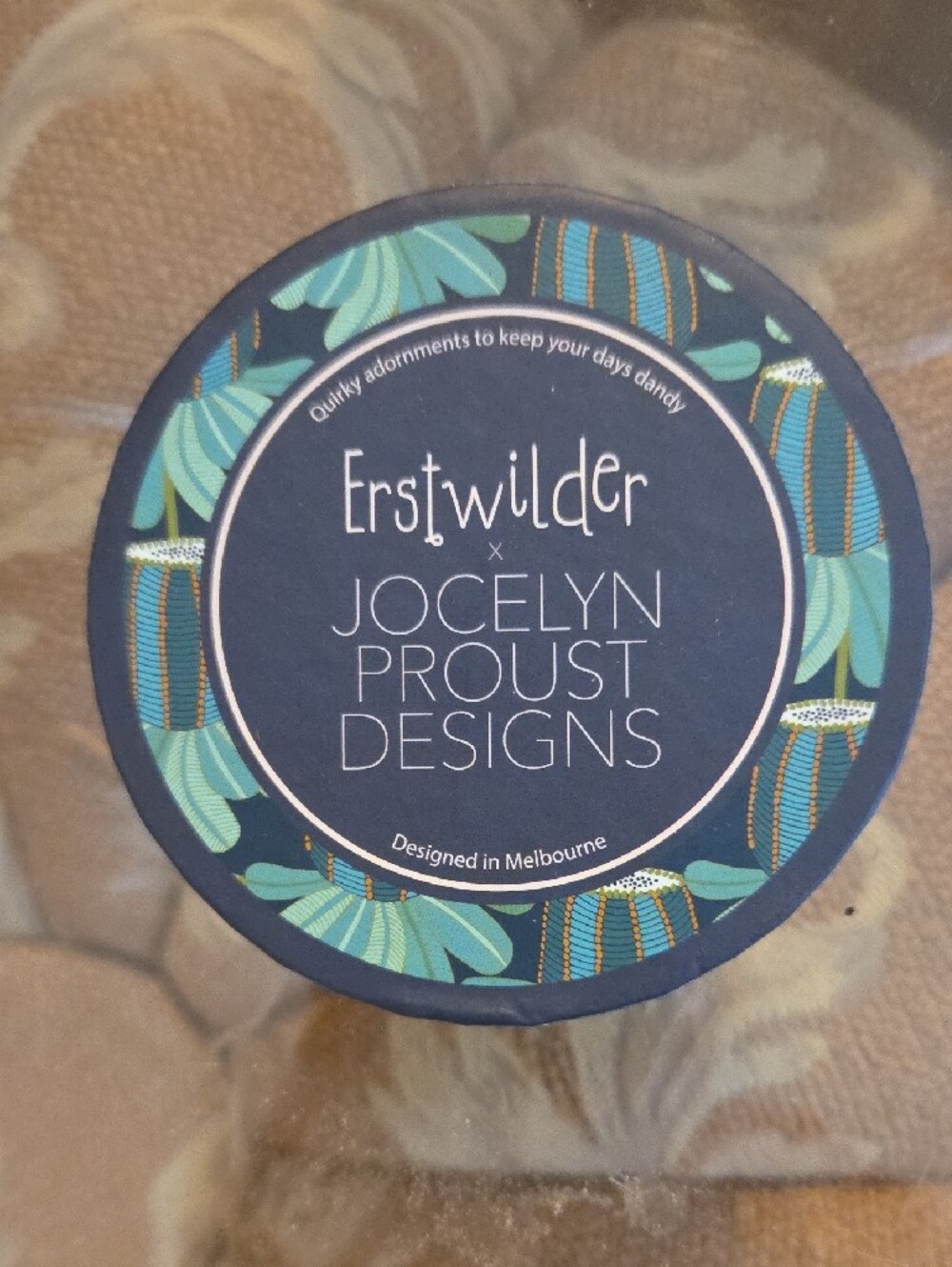 Jocelyn Provost Red Moth Decorative Brooch by Erstwilder - Picture 2 of 4